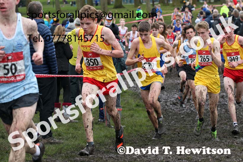 Intermediate boys, 2020 New Balance English Schools Champs., Sefton Park, Liverpool. Photo: David T. Hewitson/Sports for All Pics